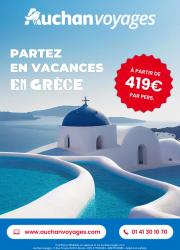 auchan - Auchan voyages - partez en vacances en Grèce ! folder geldig vanaf 01/06 - 30/06