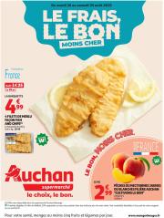 auchan - Auchan supermarché - Le frais, le bon moins cher folder geldig vanaf 26/08 - 30/08