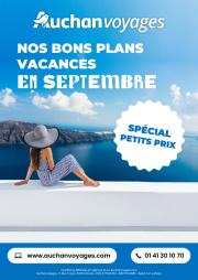 auchan - Auchan voyages - bons plans vacances ! folder geldig vanaf 01/09 - 30/09