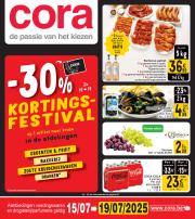 cora - Cora - Kortingsfestival folder geldig vanaf 15/07 - 19/07