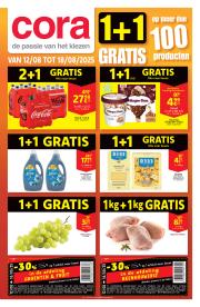 cora - Cora - 1+1 gratis folder geldig vanaf 12/08 - 18/08