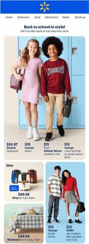 walmart - Walmart - Back to School flyer valid from 08-07 - 08-17