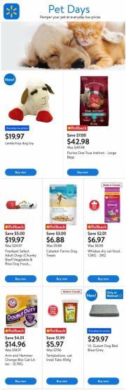 walmart - Walmart - Pet Days flyer valid from 08-21 - 09-03