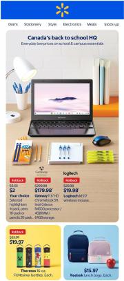 walmart - Walmart - Back to school flyer valid from 08-07 - 09-17
