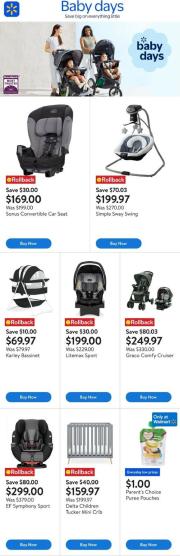 walmart - Walmart - Baby Days flyer valid from 09-11 - 09-24