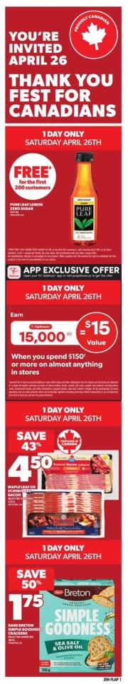 zehrs - Zehrs flyer valid from 04-24 - 04-30