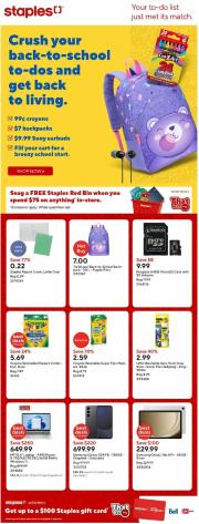 staples - Staples flyer valid from 08-01 - 08-07