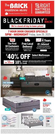 the-brick - The Brick Mattress Store flyer valid from 06-19 - 06-23