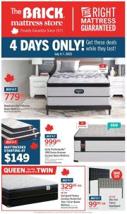 the-brick - The Brick Mattress Store flyer valid from 07-02 - 07-16