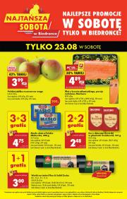 biedronka - Leták Biedronka - Najtansza sobota od 23.08. do 23.08.