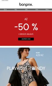 bonprix - Leták Bonprix - Až -50 % v letních slevách aktuální 14.06. - 30.06.