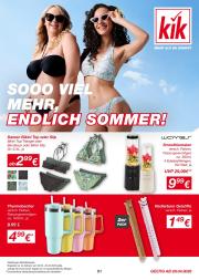 kik - KiK - Sooo viel mehr, endlich Sommer!-Prospekt gültig von 28.04. bis 25.05.