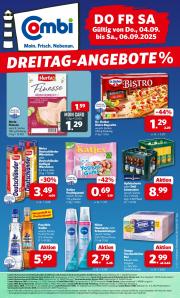 combi - Combi - Dreitag Angebote-Prospekt gültig vom 04.09. bis 06.09.
