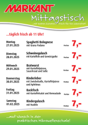 markant-freu-dich-drauf - Markant Freu Dich Drauf - Mittagstisch-Prospekt gültig von 27.01. bis 01.02.