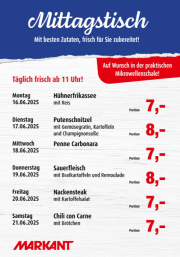 markant-freu-dich-drauf - Markant Freu Dich Drauf - Mittagstisch-Prospekt gültig vom 16.06. bis 21.06.