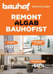 bauhof - Bauhof kliendileht - Remont Algab Bauhofist (3.10 - 4.11.2024)