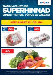 maxima - Maxima kliendileht - Tartu, Võru, Valga ERIPAKKUMISED (23.05 - 1.06.2025)