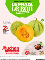 auchan - Catalogue Auchan supermarché - Les prix bas qui font du bien au quotidien valable du 22/07 au 26/07