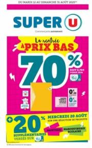 super-u - Catalogue Super U - La rentrée à prix bas valable du 12/08 au 31/08