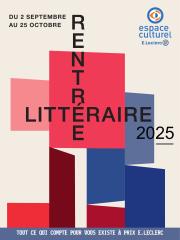 e-leclerc - Catalogue E.Leclerc - Guide rentree litteraire valable du 02/09 au 25/10