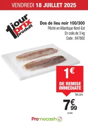 promocash - Catalogue Promocash - Dos de lieu noir valable du 18/07 au 18/07