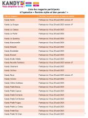 kandy - Catalogue Kandy valable du 18/08 au 28/08