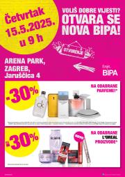 bipa - Prelistajte ovaj BIPA - Letak otvorenja Arena Park katalog, vrijedi od 15.05. do 28.05.