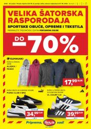 hervis - Prelistajte katalog Hervis - Velika šatorska rasporodaja, vrijedi od 28.08. do 07.09.