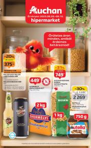 auchan - Auchan Hipermarket - Töltsd fel a spájzod! akciós újság, érvényes 08.28. - 09.10.
