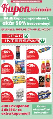 spar - SPAR - Kupon Kánaán kuponfüzet akciós újság, érvényes 08.07. - 08.17.