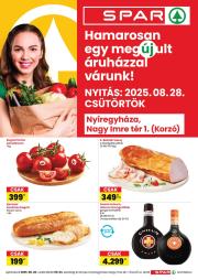 spar - SPAR - Nyíregyháza üzlet megújulás akciós újság, érvényes 08.28. - 09.03.