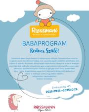 rossmann - Rossmann - Babaprogram akciós újság, érvényes 09.15. - 10.12.