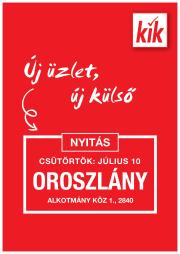 kik - KiK - Oroszlány akciós újság, érvényes 07.07. - 07.13.