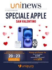 unieuro - Volantino Unieuro - Speciale Apple valido dal 07/02 al 13/02