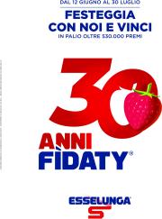 esselunga - Volantino Esselunga - Concorso 30° Fidaty Card valido dal 12/06 al 30/07