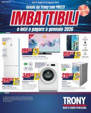 trony - Volantino Trony valido dal 31/07 al 20/08