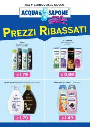 acqua-e-sapone - Volantino Acqua e Sapone - Prezzi Ribassati valido dal 01/01 al 30/06