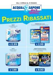 acqua-e-sapone - Volantino Acqua e Sapone - Prezzi Ribassati valido dal 04/04 al 31/05
