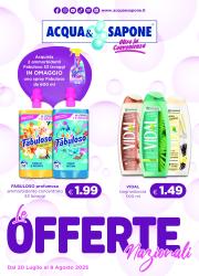 acqua-e-sapone - Volantino Acqua e Sapone valido dal 20/07 al 09/08
