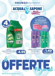 acqua-e-sapone - Volantino Acqua e Sapone valido dal 10/08 al 30/08