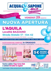 acqua-e-sapone - Volantino Acqua e Sapone - L'Aquila valido dal 29/08 al 14/09