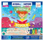 acqua-e-sapone - Volantino Acqua e Sapone - Scuola valido dal 25/08 al 07/09