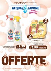 acqua-e-sapone - Volantino Acqua e Sapone - Oferte Nazionali valido dal 31/08 al 20/09