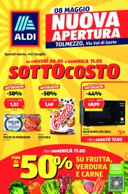 aldi - Volantino ALDI - Offerte nuova apertura Tolmezzo valido dal 08/05 al 11/05