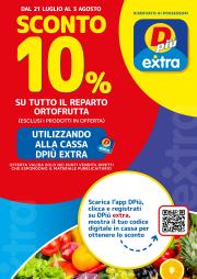 dpiu - Volantino DPiù - Extra valido dal 21/07 al 03/08