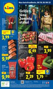 lidl - LIDL - Maisto prekių pasiūlymai (2025 06 19 - 2025 06 22)
