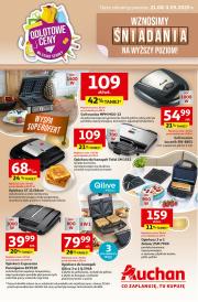 auchan - Gazetka Hipermarket Auchan - Wznosimy śniadania na wyższy poziom - ważna od 21.08. do 03.09.