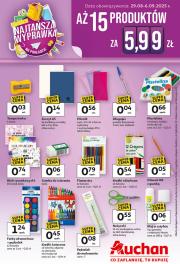 auchan - Gazetka Hipermarket Auchan - Wyprawka Szkolna - ważna od 29.08. do 06.09.