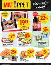 matoppet - Matöppet-reklambladet giltigt från 25/08 - 31/08