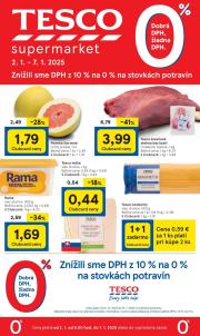 tesco - Tesco Supermarket leták platný od 02.01. - 07.01.